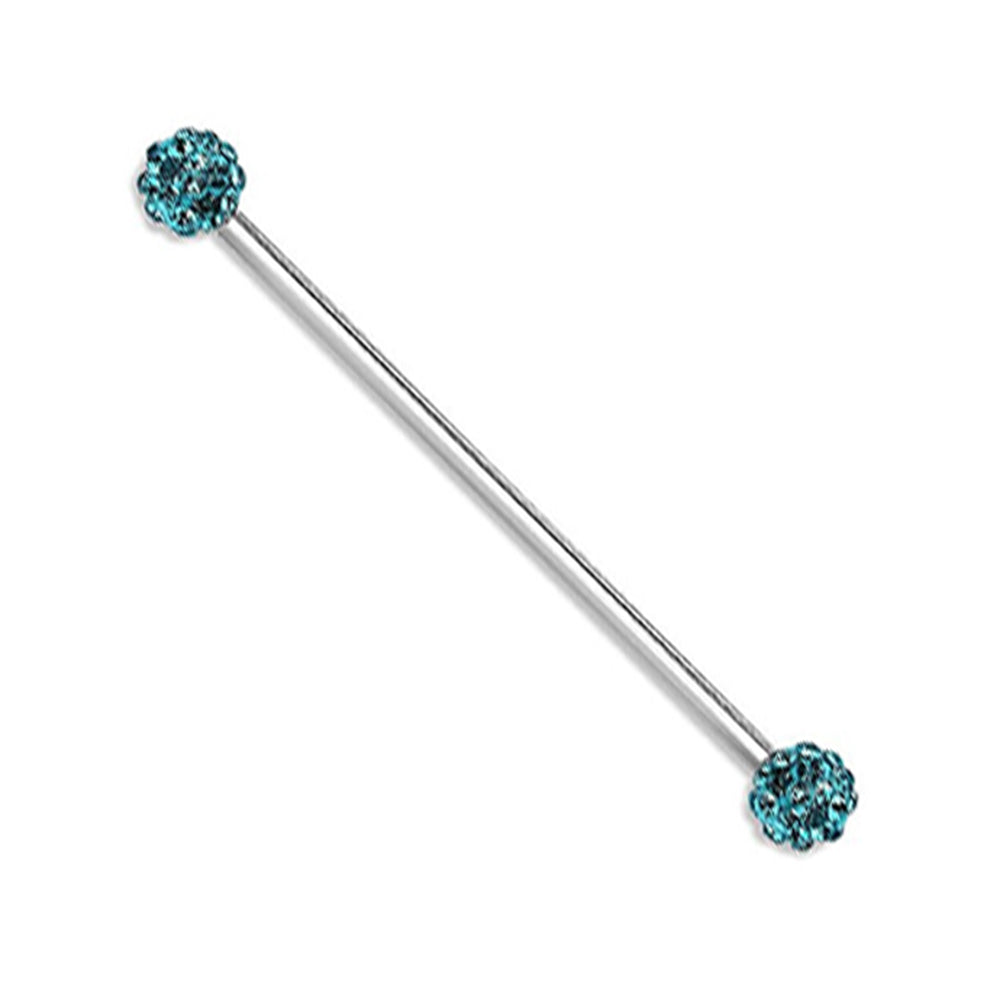 Surgical Steel 14 Gauge Industrial Barbell with Ferido Balls - photo 2