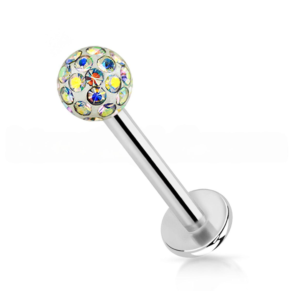 Surgical Steel 16 Gauge Labret Stud with Ferido Ball