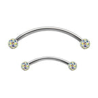 Titanium 16 Gauge Ferido Ball Snake Eyes Tongue Barbell