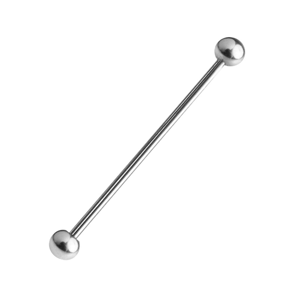 Titanium 14 Gauge Industrial Barbell with Ball End