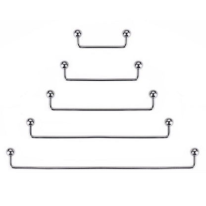 Surgical Steel 14 Gauge Surface Staple Barbell with Steel Ball