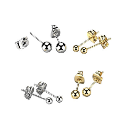 Titanium 20 Gauge Ball End Cartilage Earring Studs - Pair - photo 2