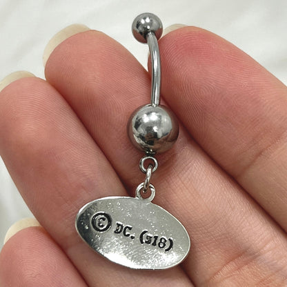 Surgical Steel Belly Ring 14G 11mm with DC Comics Batman Dangle - photo 3