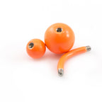 Surgical Steel 14 Gauge Colorful Enamel Belly Rings - 5 Pack