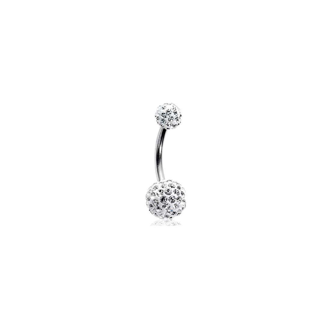 Surgical Steel Belly Button Ring 14 Gauge 2 Styles / 4 Colors - 4 Pack - Kruelty - Photo 3