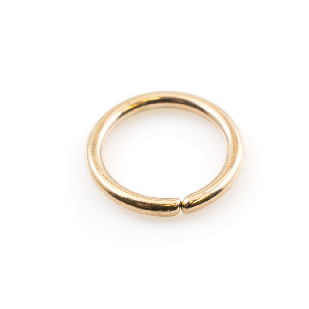 Anodized Titanium 14 Gauge Bendable Hoop Ring - 7/16 Inch - photo 3