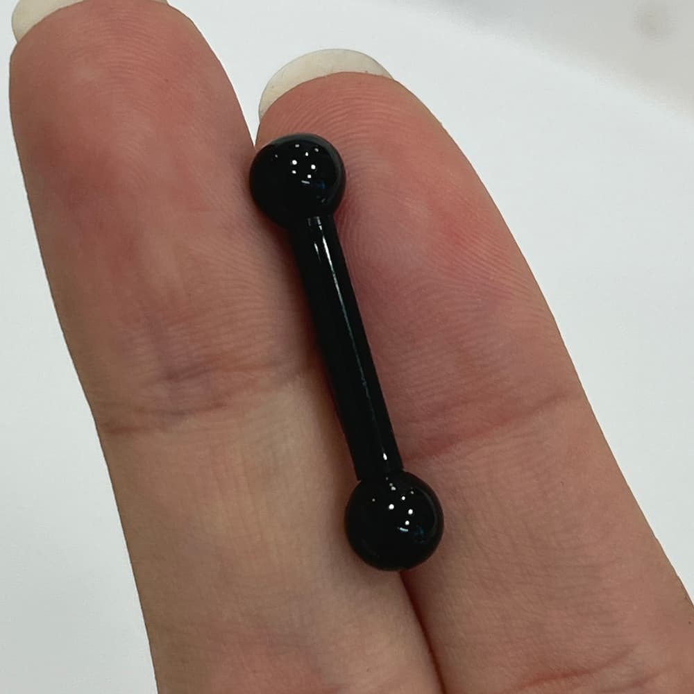 Ultra Violet Acrylic 8 Gauge Straight Barbell - photo 4