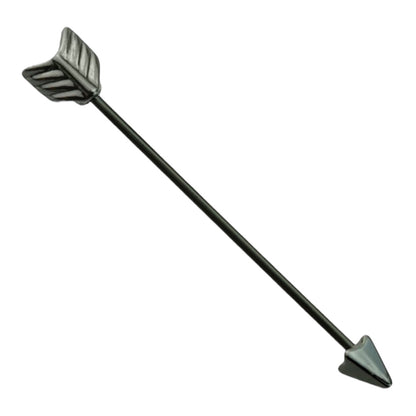 Surgical Steel 14 Gauge Industrial Barbell with Arrow - photo 2