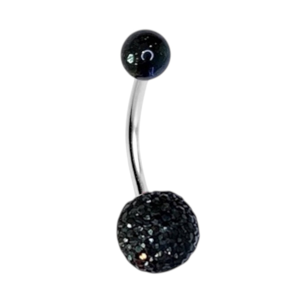 Surgical Steel 14 Gauge Belly Ring with Acrylic Disco Ball - photo 7