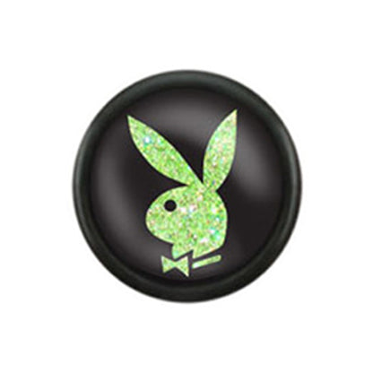 Surgical Steel 16 Gauge Fake Plugs with Playboy Bunny 5/16 Inch - Pair - photo 7