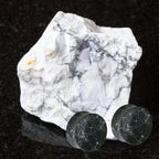 Black Howlite Stone Double Flared Plug Ear 4 to 1-1/2" Gauge - Pair - Kruelty - Photo 5
