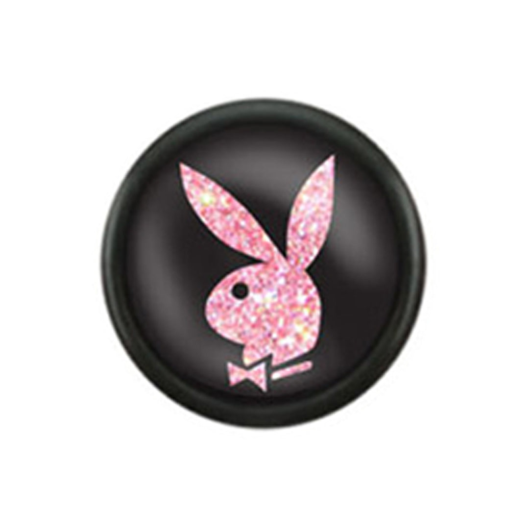Surgical Steel 16 Gauge Fake Plugs with Playboy Bunny 5/16 Inch - Pair - photo 9