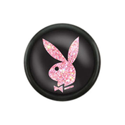 Surgical Steel 16 Gauge Fake Plugs with Playboy Bunny 5/16 Inch - Pair - photo 9