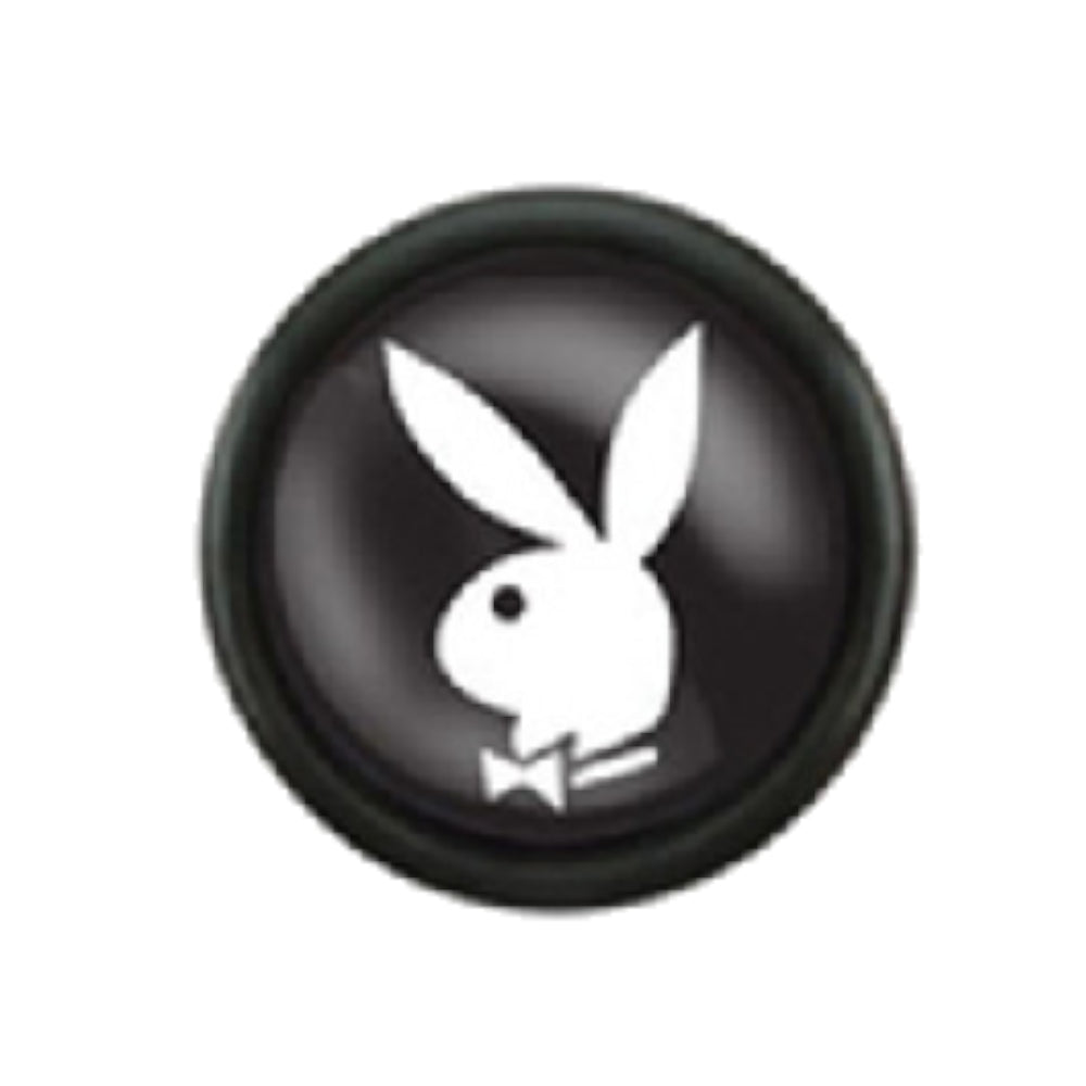Surgical Steel 16 Gauge Fake Plugs with Playboy Bunny 1/4 Inch - Pair - photo 5