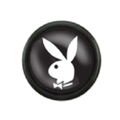 Surgical Steel 16 Gauge Fake Plugs with Playboy Bunny 1/4 Inch - Pair - photo 5