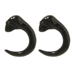 Acrylic Curved Ear Tapers 6G with Skull Head - 3 Colors - Pair - photo 5