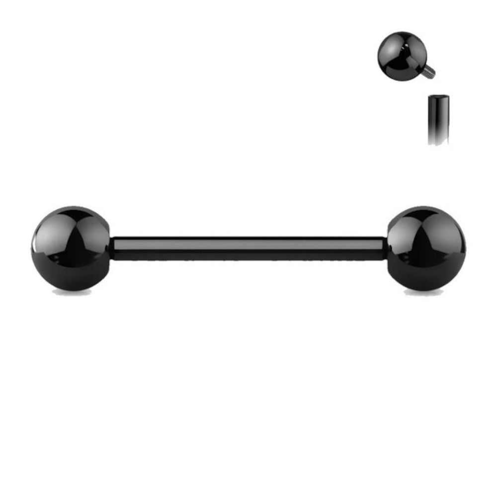 Titanium 14 Gauge Colored Straight Barbell with 5mm Ball End - photo 6