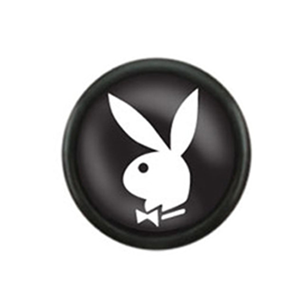 Surgical Steel 16 Gauge Fake Plugs with Playboy Bunny 5/16 Inch - Pair - photo 3