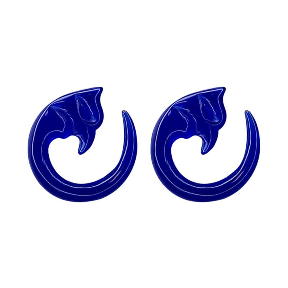 Acrylic Ocean Wave Spiral Ear Tapers 6G to 00G - 3 Colors - Pair - photo 5