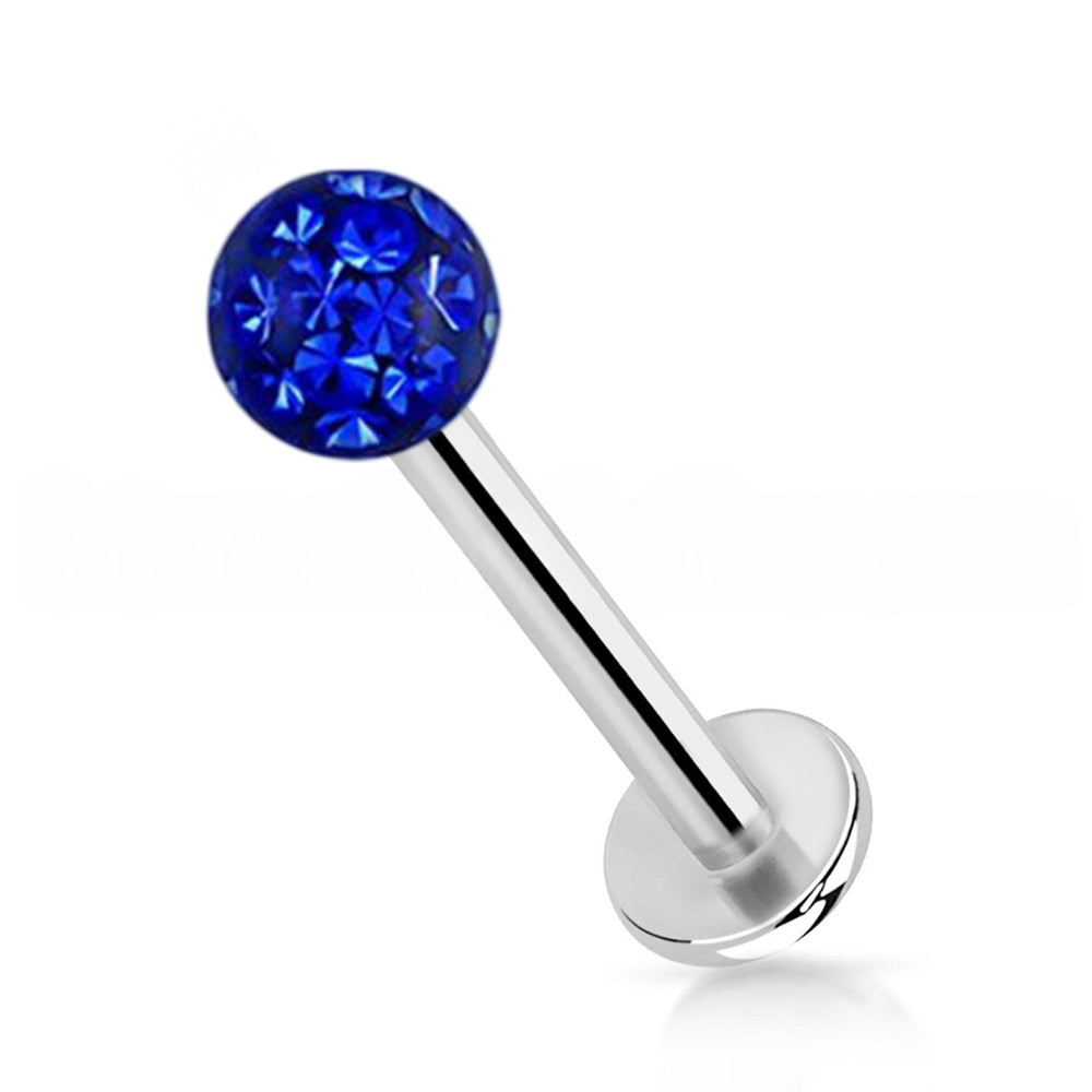 Surgical Steel 16 Gauge Labret Stud with Ferido Ball