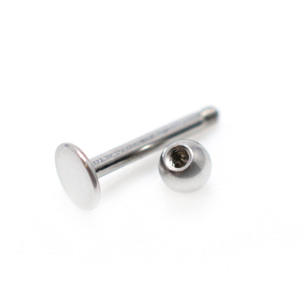 Surgical Steel Labret Stud with 4mm Bead - 14 or 16 Gauge - photo 3