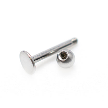 Surgical Steel Labret Stud with 4mm Bead - 14 or 16 Gauge - photo 3