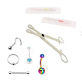 Surgical Steel Body Piercing Kit with Cannula Needles - 8 Pack