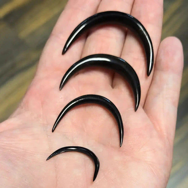 Organic Horn Water Buffalo Tusk Curved Pincer Septum Piercing Jewelry