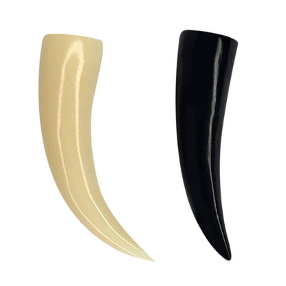 Buffalo Horn 6 to 0 Gauge Talon Claw Ear Tapers - Pair