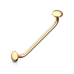 45 Degree Bent Surface Staple Barbells 16 Gauge with Flat Disc Ends - Kruelty - Photo 5