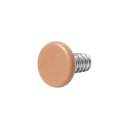 Surgical Steel 14 Gauge Flesh Tone Disk Dermal Anchor Tops - photo 3