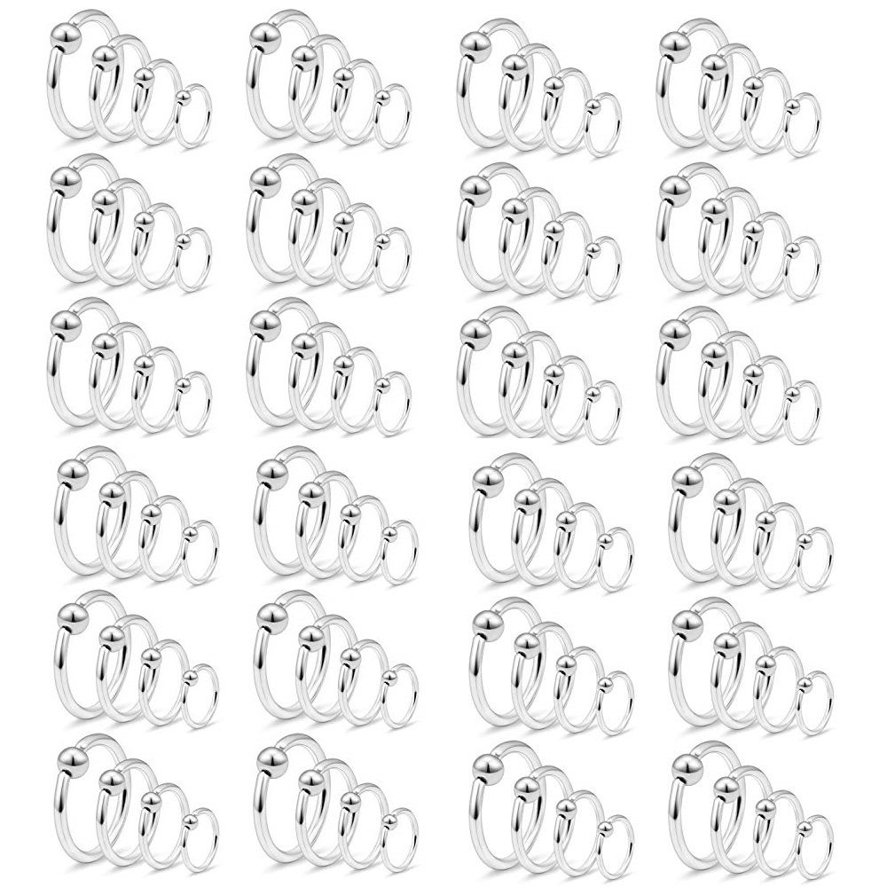 Surgical Steel Captive Bead Rings Wholesale Lot - 100 Pack