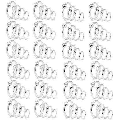 Surgical Steel Captive Bead Rings Wholesale Lot - 100 Pack