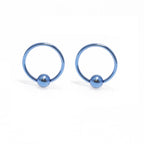 Anodized Titanium 18 Gauge Captive Bead Ring - 6 Pack