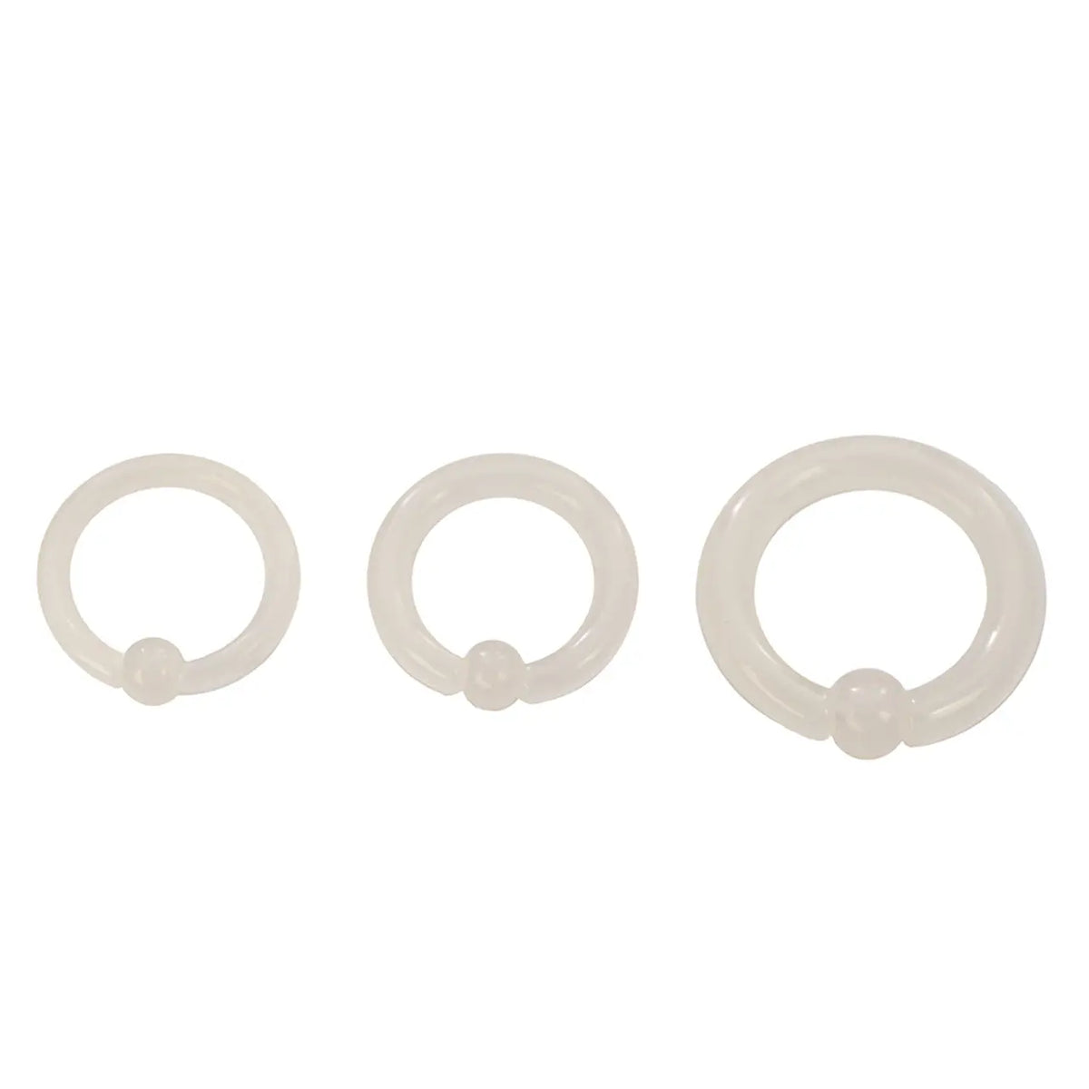 Glow in the Dark Acrylic 8 to 12 Gauge Septum Clicker Hoop - photo 3