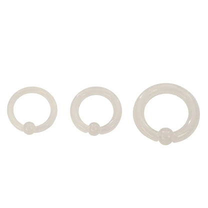 Glow in the Dark Acrylic 8 to 12 Gauge Septum Clicker Hoop - photo 3