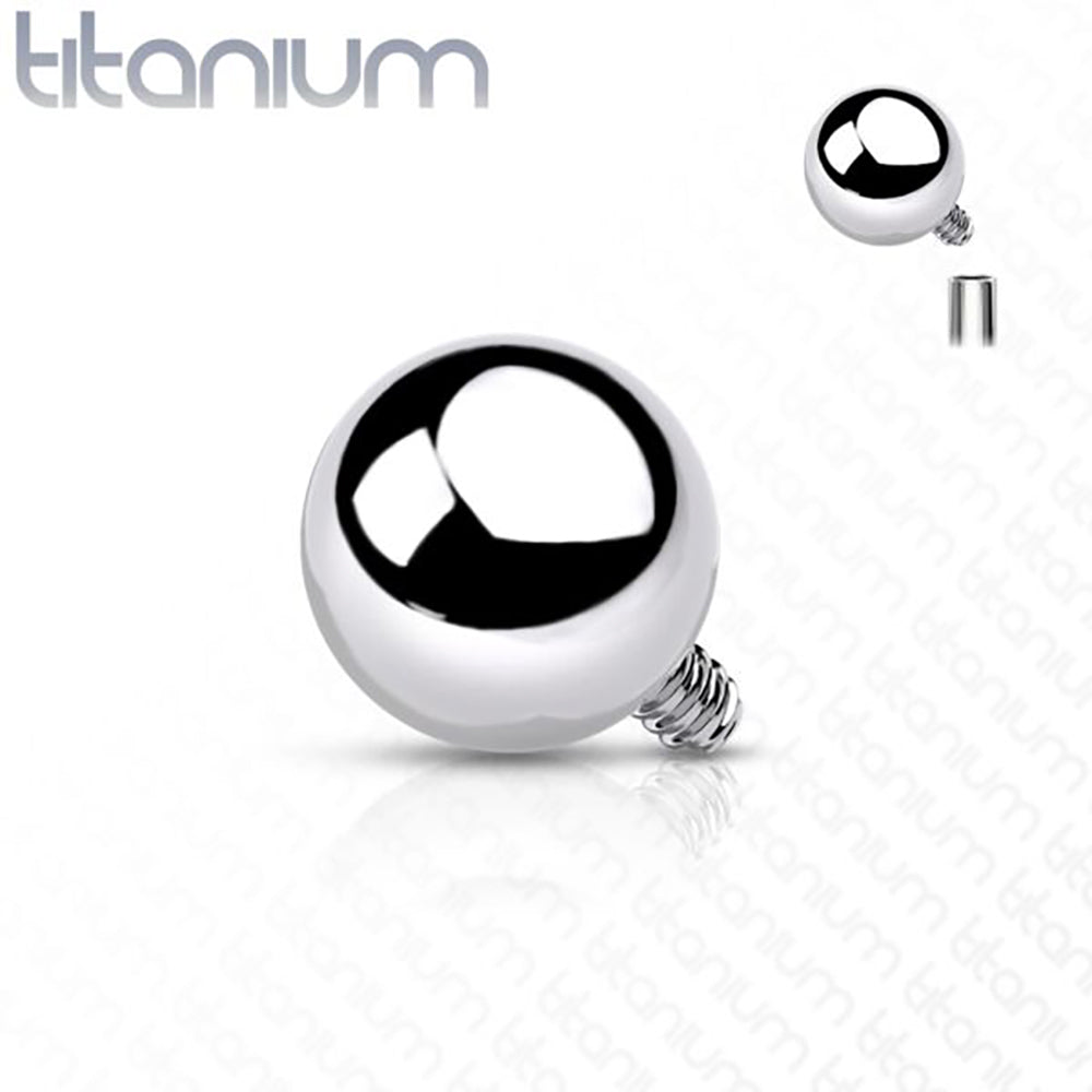 Titanium Dermal Top 16 or 14 Gauge For Internally Threaded Anchor Ball - Kruelty - Photo 3