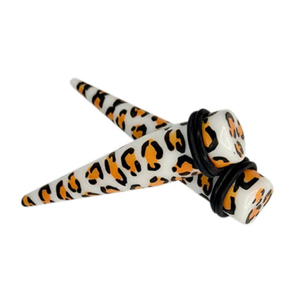 Acrylic 6 to 1/2 Inch Cheetah Print Ear Tapers - Pair - photo 2