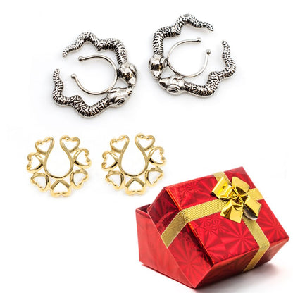 Surgical Steel Adjustable Nipple Clips Gift Set - 2 Pack
