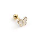 Surgical Steel 16 Gauge Cartilage Butterfly & Heart Gift Set - 3 Pack - photo 2