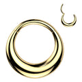 Surgical Steel Septum Hinged Clicker Hoop Ring 16 Gauge & Hollow Thick - Kruelty - Photo 11