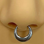 Surgical Steel Septum Hinged Clicker Hoop Ring 16 Gauge & Hollow Thick - Kruelty - Photo 5
