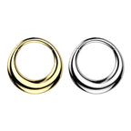 Surgical Steel Septum Hinged Clicker Hoop Ring 16 Gauge & Hollow Thick - Kruelty
