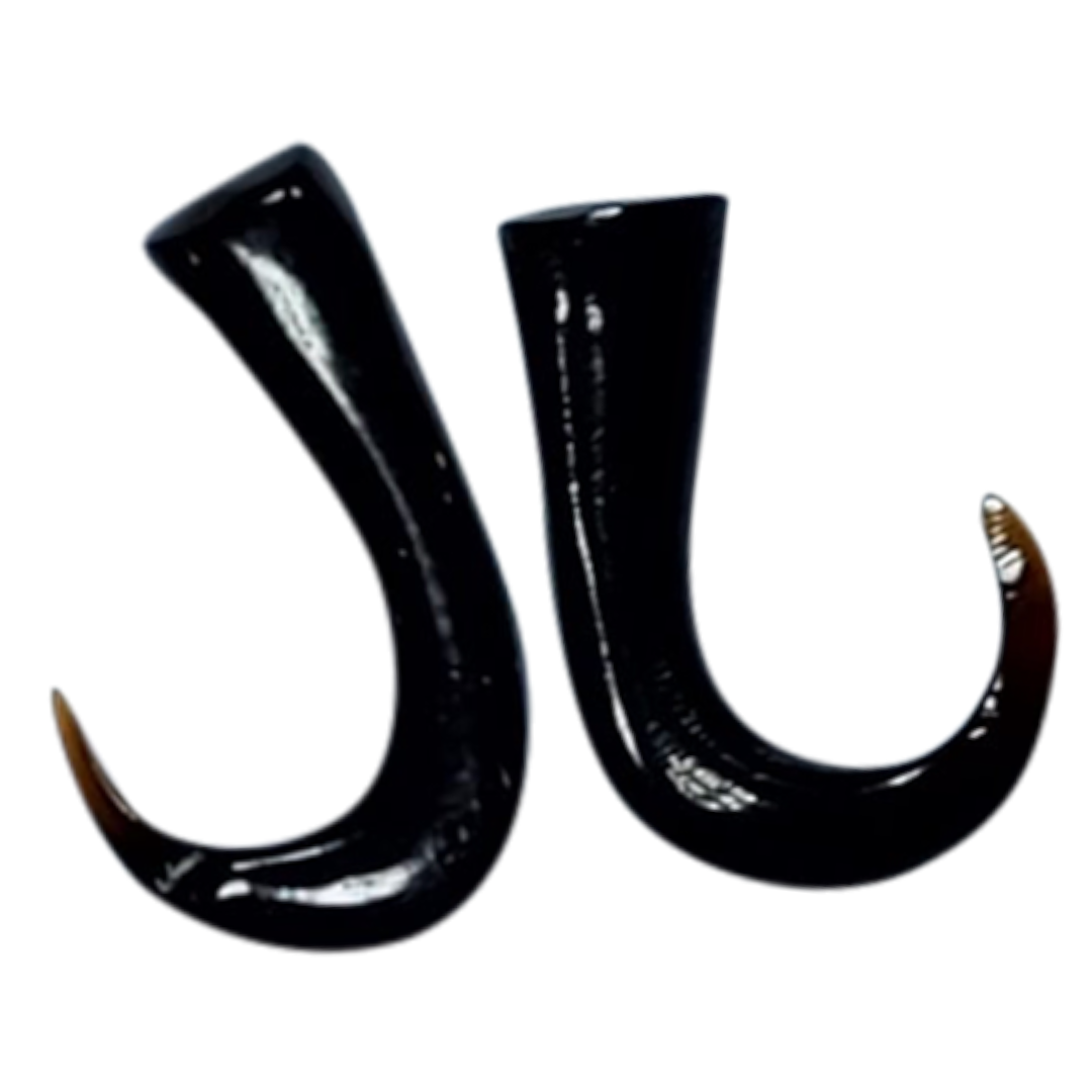 Buffalo Horn 6 & 8 Gauge Talon Claw Ear Tapers - Pair
