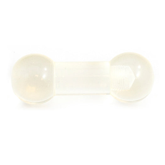 Acrylic 00 Gauge Straight Barbell for Tongue Piercing - photo 3