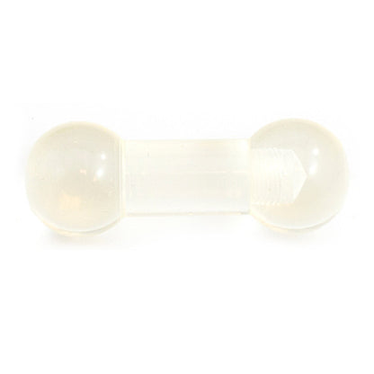 Acrylic 00 Gauge Straight Barbell for Tongue Piercing - photo 3