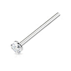 Surgical Steel 20 Gauge Bendable Nose Ring CZ - 10 Pack - View 4