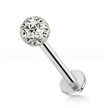 Surgical Steel 16 Gauge Labret Stud with Ferido Ball