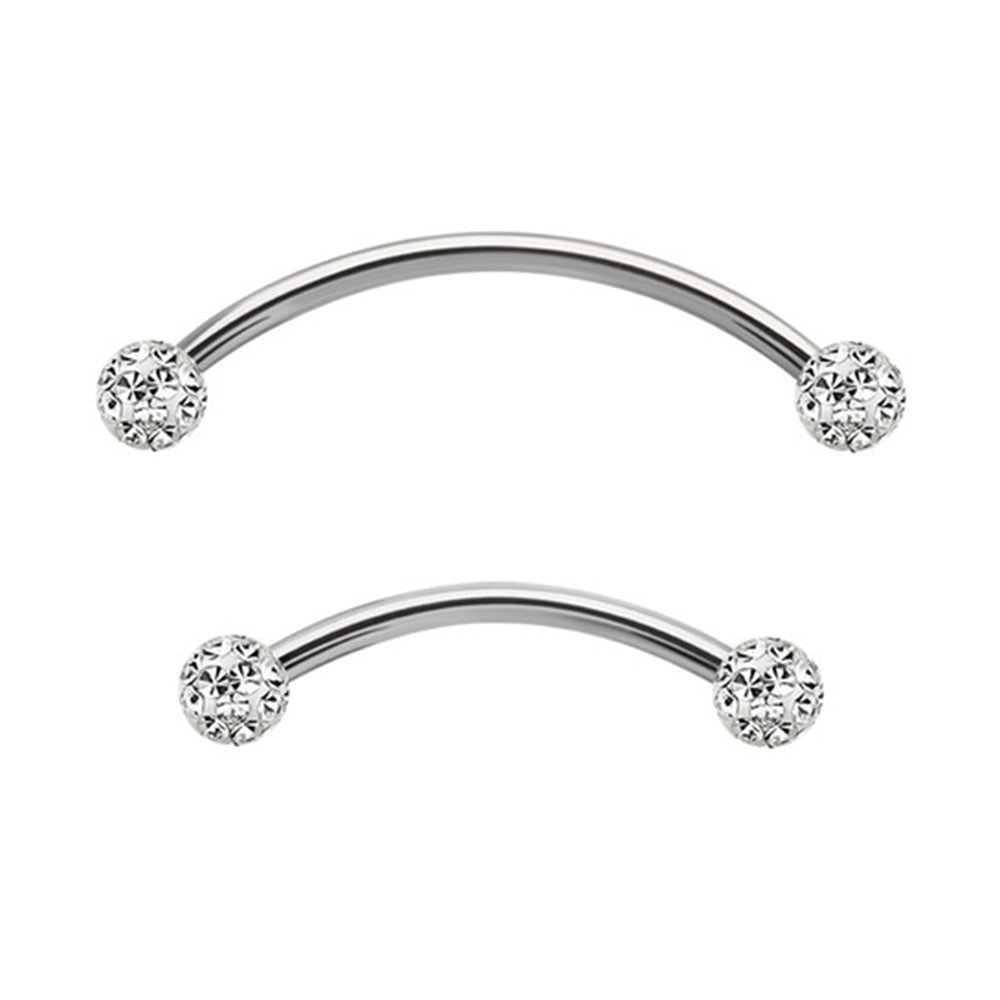 Titanium 16 Gauge Ferido Ball Snake Eyes Tongue Barbell