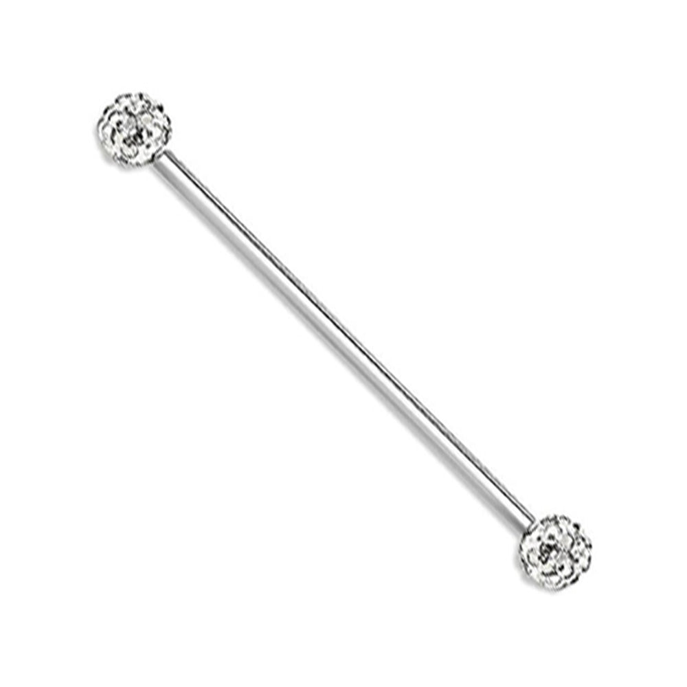 Surgical Steel 14 Gauge Industrial Barbell with Ferido Balls - photo 4
